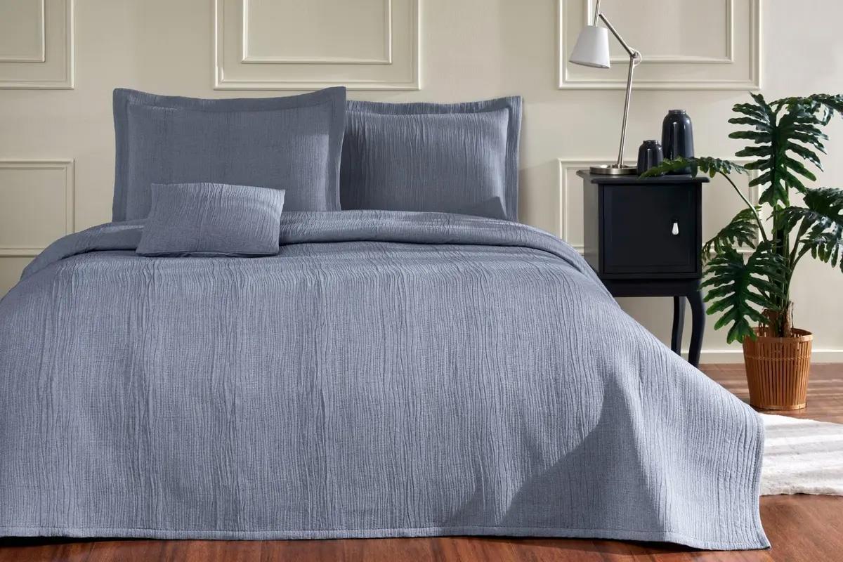 Özdilek Yatak Örtüsü Çift Kişilik Woven Indıgo