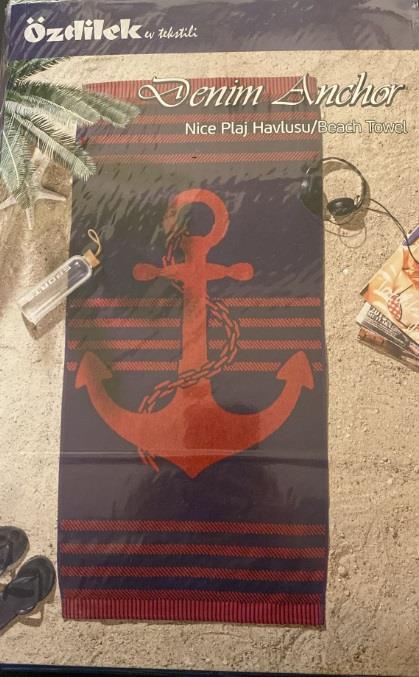 Özdilek Havlu Plaj 70*150 Nice Denım Anchor