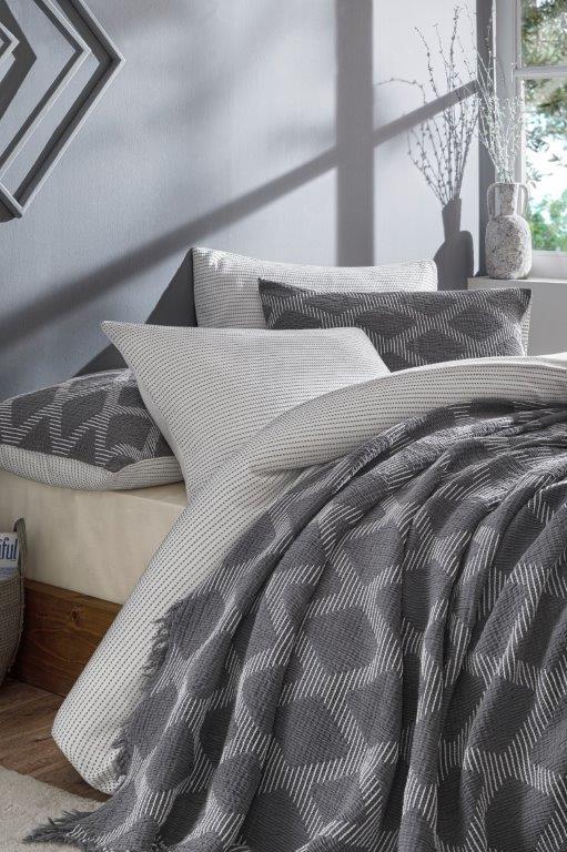 Özdilek Gelin Seti Bohem Effect Gri