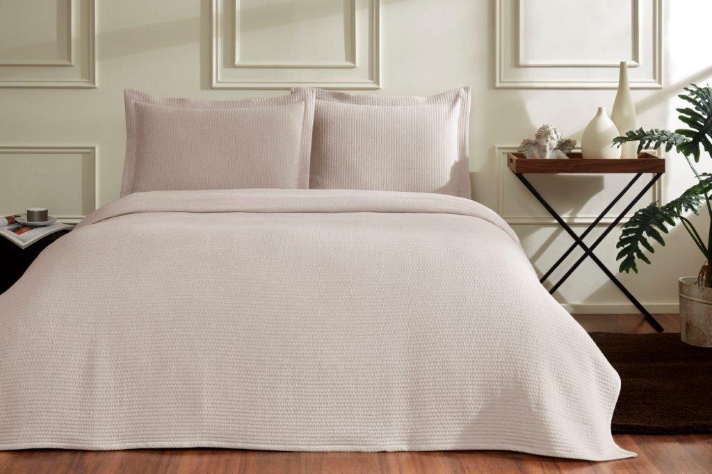 Özdilek Yatak Örtüsü Tek Kişilik Strıpe Bej