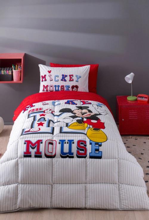 Özdilek Us Tk Rnf Lisanslı Mıckey Mouse Collage Gri