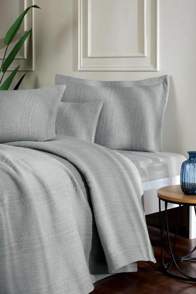 Özdilek Yatak Örtüsü Çift Kişilik Woven Gri