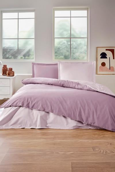 Özdilek Nevresim Takımı Tek Kişilik Ranforce Colourıst Rose- Pudra