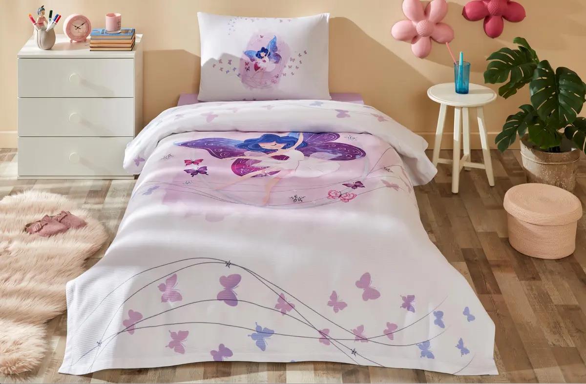 Özdilek Pike Takımı Tek Kişilik Ranforce Faırıes Lila