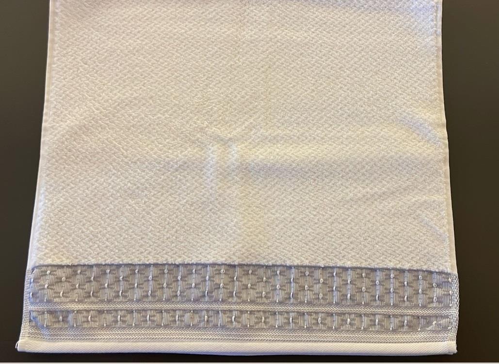 Özdilek Banyo Havlusu 90*150 Strap Beyaz-Gri