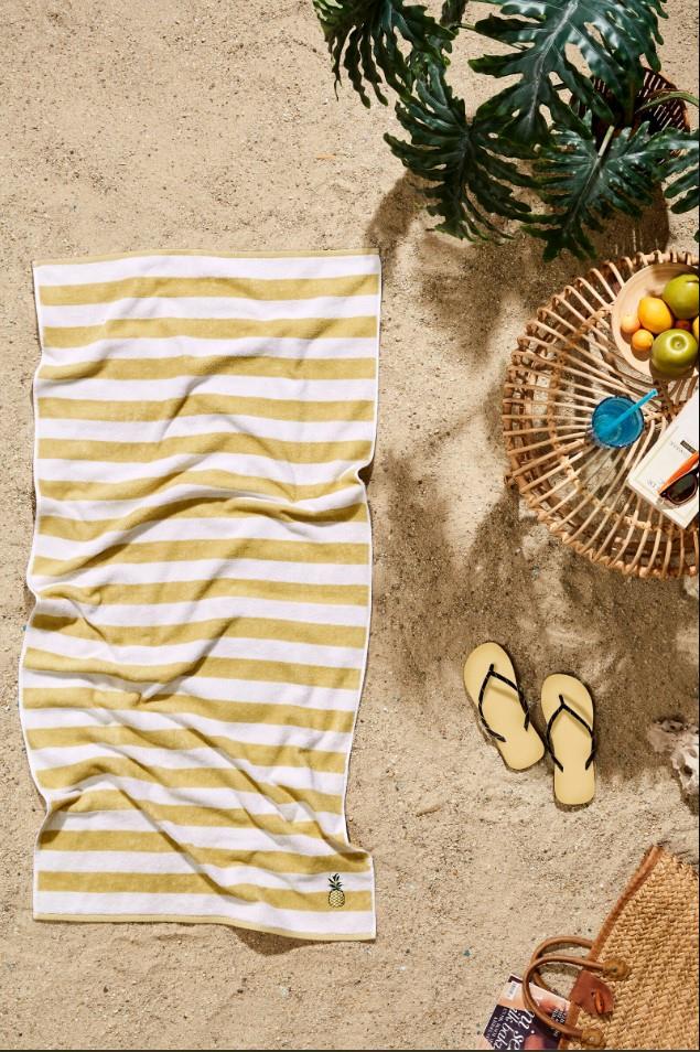 Özdilek Havlu Plaj 70*150 Nak Tarzy Line Sarı