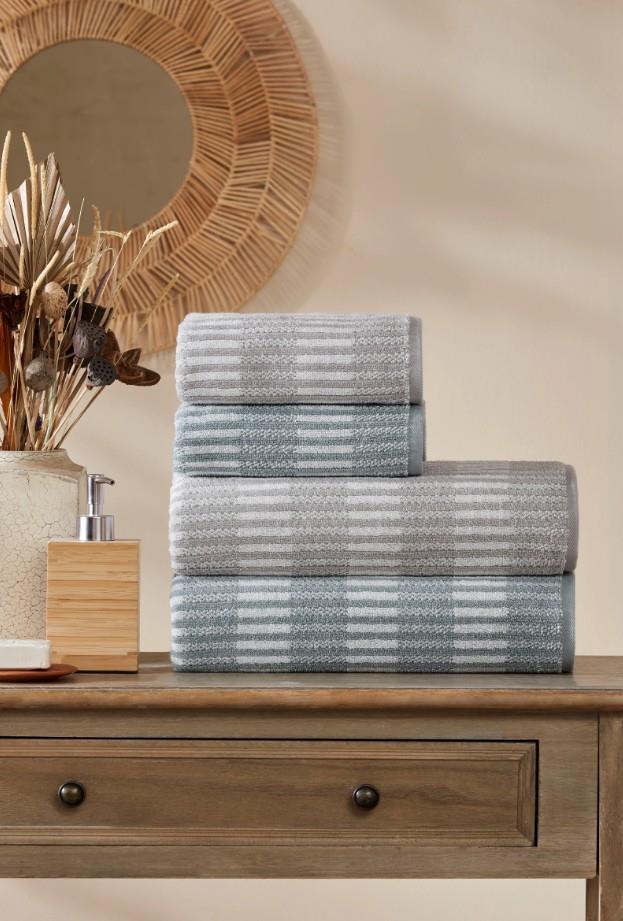 Özdilek Aile Seti Strıscıa Gri-Yeşil