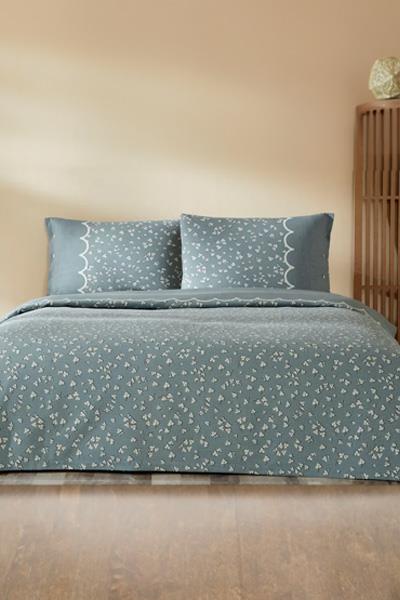 Özdilek Pike Takımı Çift Kişilik Ranforce Cılantro Mavi