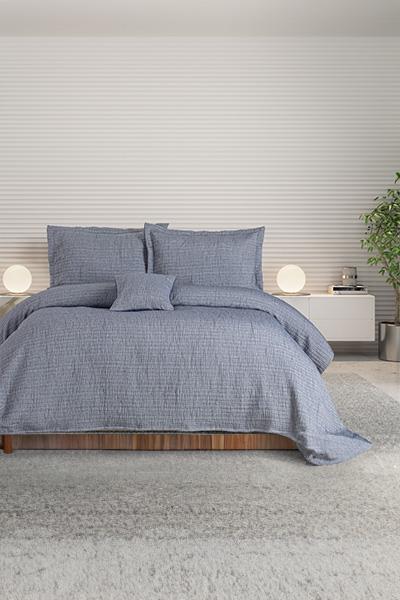 Özdilek Yatak Örtüsü Çift Kişilik Essence İndigo