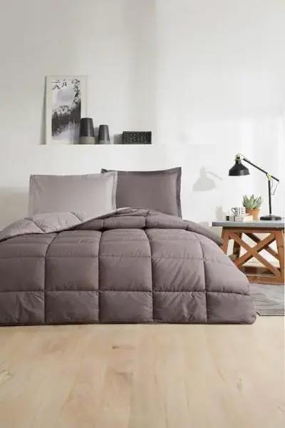 Özdilek Yatak Örtüsü Çift Kişilik Colourıst Gümüş-Antrasit