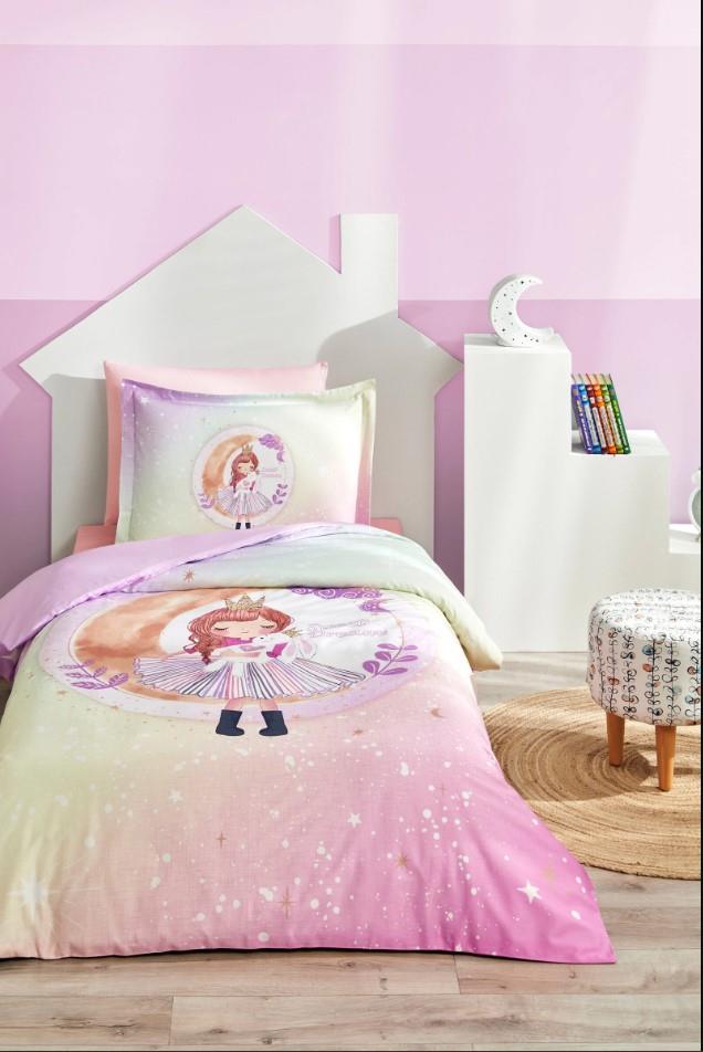 Özdilek Nevresim Takımı Tek Kişilik Ranforce Fitted Sweet Dream Lila