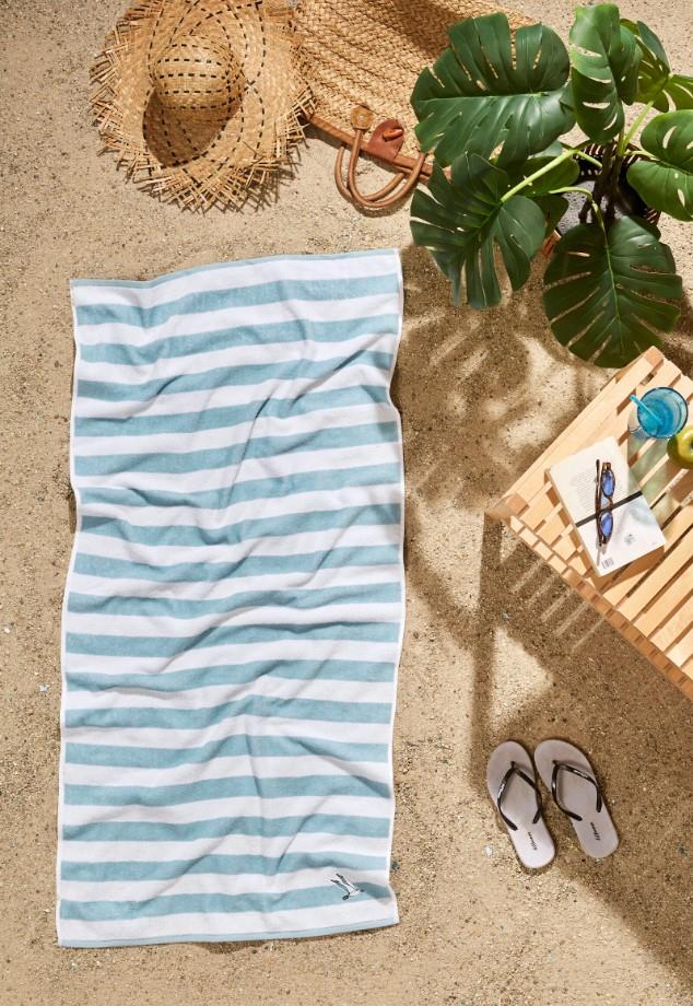 Özdilek Havlu Plaj 70*150 Nak Tarzy Line Mavi