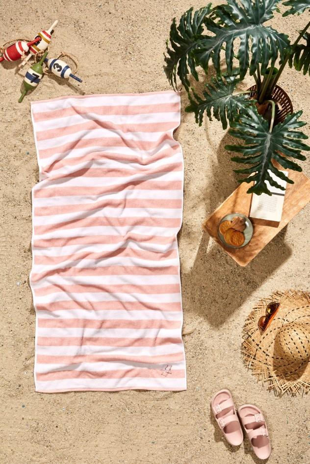 Özdilek Havlu Plaj 70*150 Nak Tarzy Line Mercan